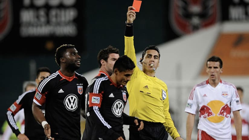 Najar - red card