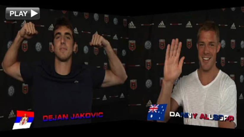 World Cup smack talk - Allsopp & Jakovic - video