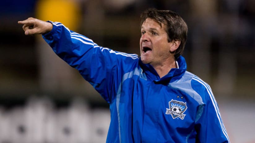 Frank Yallop says there is some urgency for San Jose to make a personnel move sometime this summer.