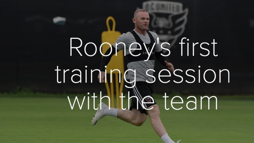Gallery | Rooney's first training session with the team - Rooney's first training session with the team
