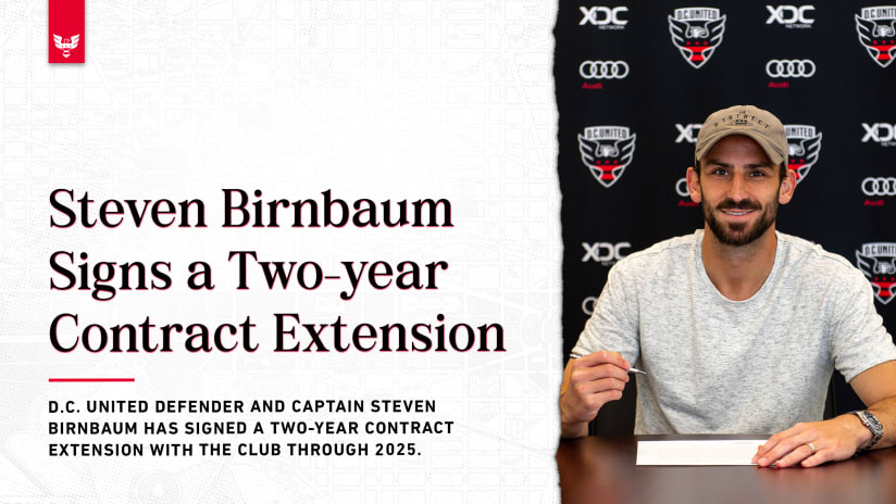 D.C. United Sign Steven Birnbaum to a Two-year Contract Extension 