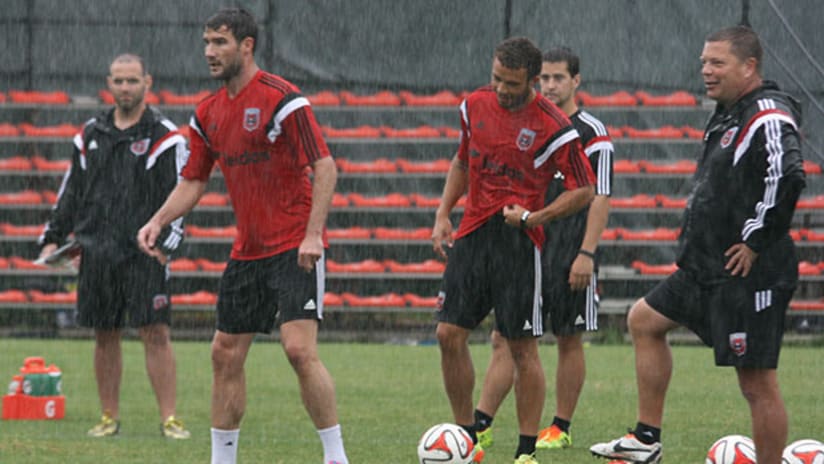training picture in the rain chris pontius and nick deleon