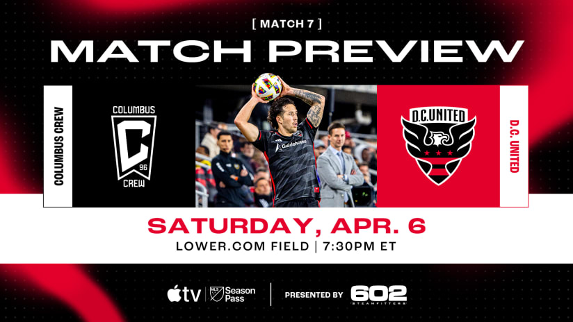 Match Preview: D.C. United vs. Columbus Crew April 6, 2024