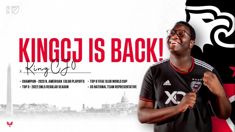D.C. United Re-Sign Professional eMLS and eSports Player Mohamed "KingCJ0" Alioune Diop 
