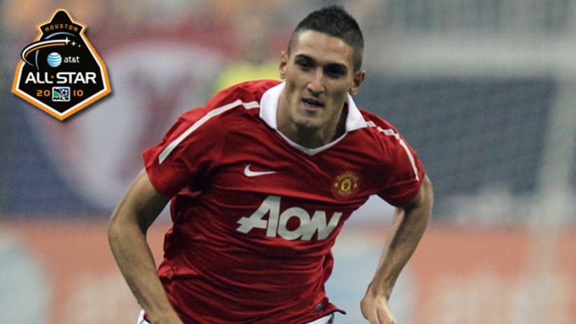 Federico Macheda was named the 2010 MLS All-Star Game MVP after tallying two goals.