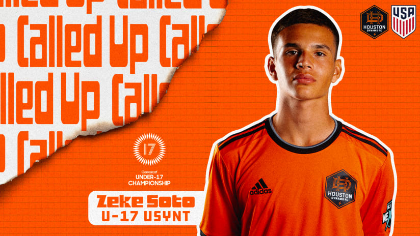 Dynamo Academy FW Zeke Soto named to the U-17 U.S. Youth National Team for 2023 Concacaf Men’s U-17 Championship