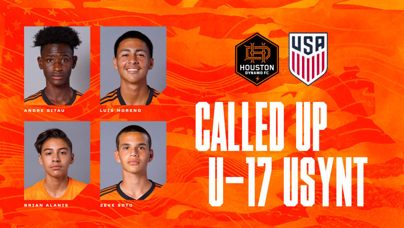 Four Houston Dynamo Academy players receive invites for U.S. Youth National Team Camp