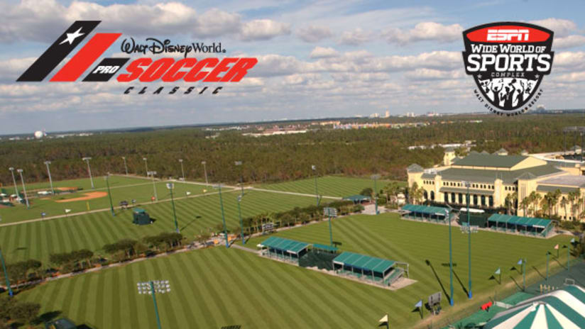 The Walt Disney World Pro Soccer Classic gets underway on Feb. 24