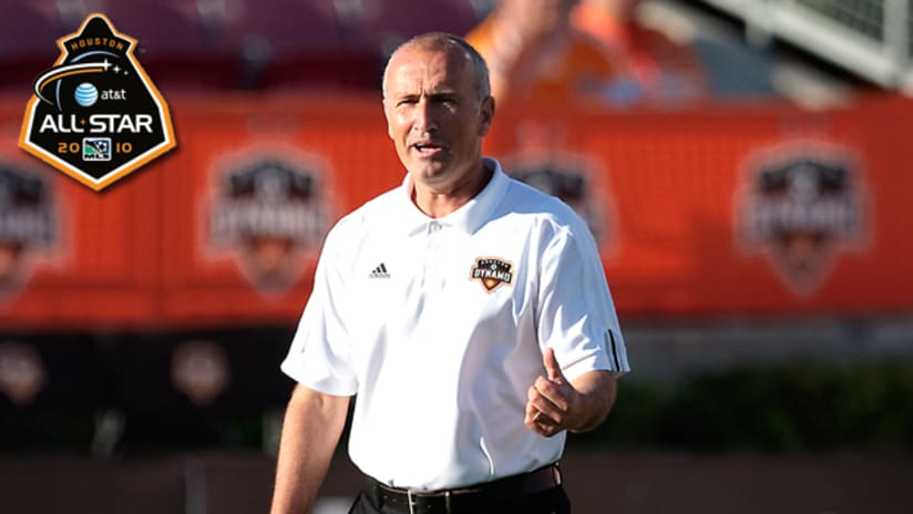 LA coach Bruce Arena selected Dominic Kinnear (pictured) to be his assistant for the All-Star Game.