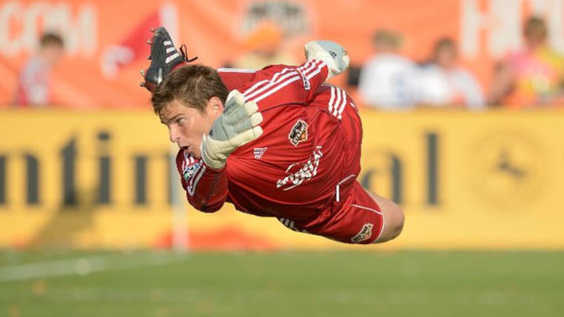 Tyler Deric was the first player to join the Houston Dynamo from the team's Academy ranks.