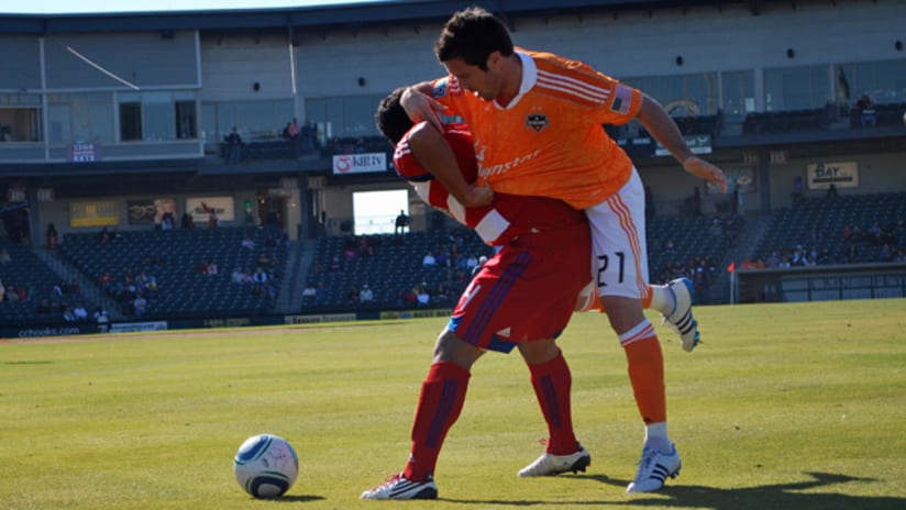 FC Dallas and the Houston Dynamo played a physical preseason match on Saturday.