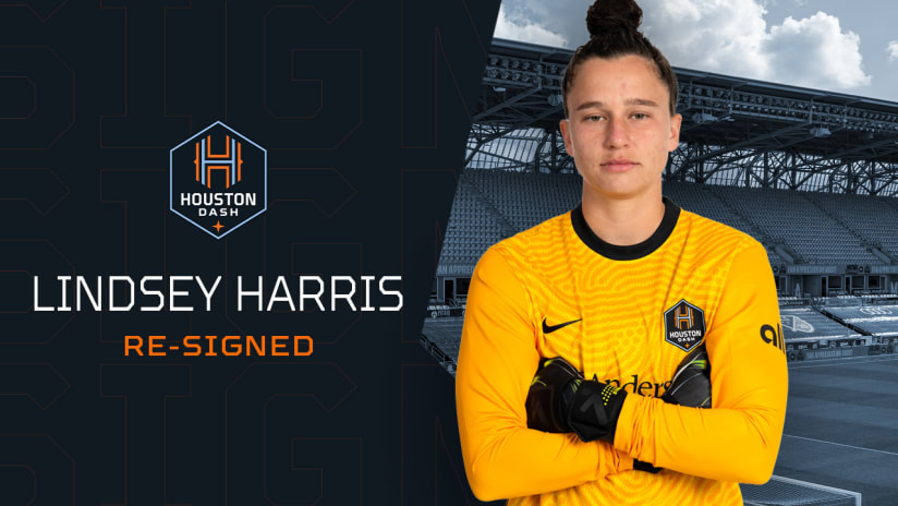 Houston Dash goalkeeper Lindsey Harris agrees to a new contract 