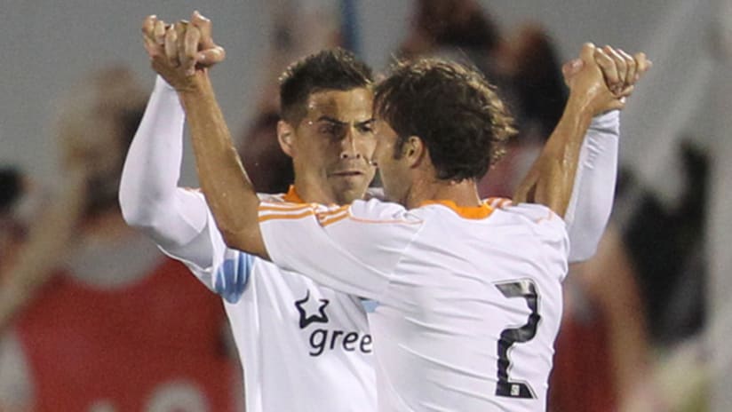 Geoff Cameron (left) and the Houston Dynamo are the hottest team in the preseason.