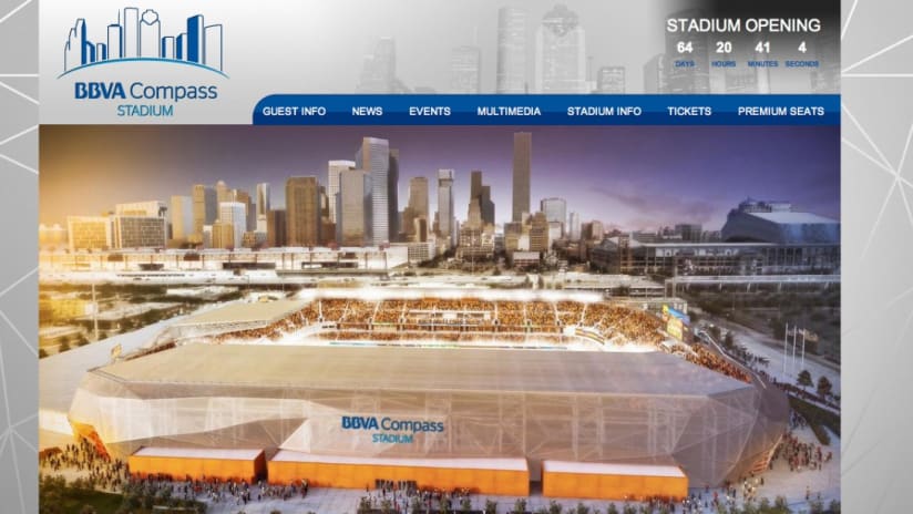 BBVA Compass Stadium ... We have a website! -