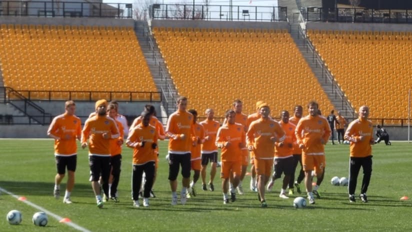 The Houston Dynamo open their 2011 season against the Philadelphia Union on Saturday.