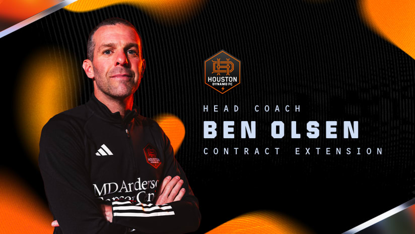 Houston Dynamo FC Secure Multi-Year Contract Extension for Head Coach Ben Olsen Through 2026