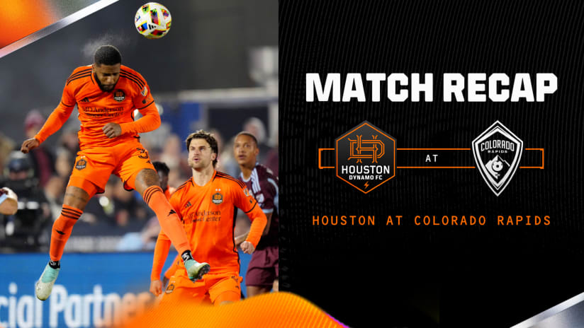 Houston Dynamo FC defeat the Colorado Rapids for their second consecutive shutout victory of the season