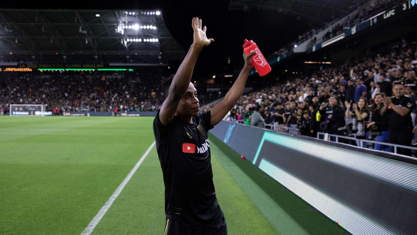 Latif Blessing Thanking Fans Postmatch Two Hands Up 190620