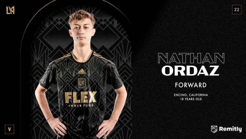 LAFC Signs Nathan Ordaz As The Fourth Homegrown Player In Club History