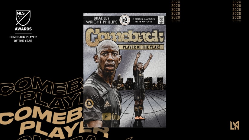 LAFC Forward Bradley Wright-Phillips Named 2020 MLS Comeback Player Of The Year