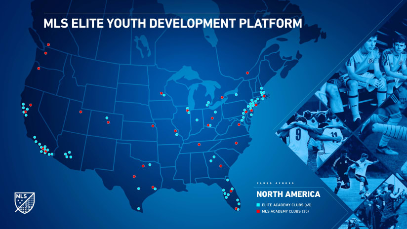MLS Elite Youth Development Program North America Map 200513 IMG