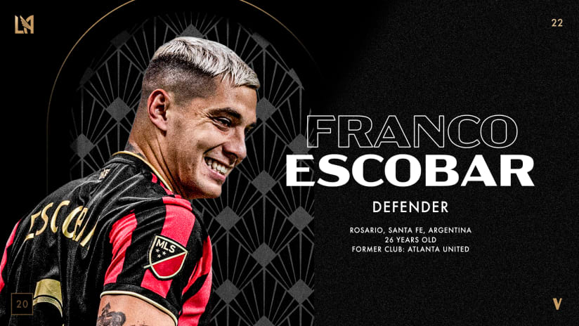 LAFC Acquires Defender Franco Escobar From Atlanta United