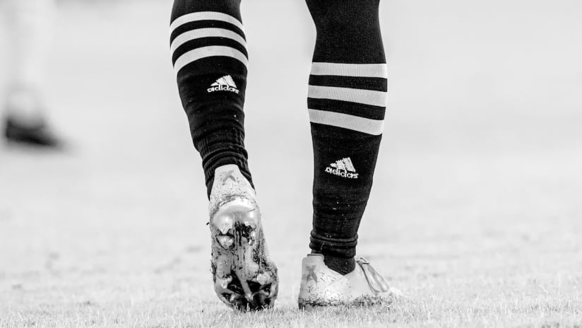 Anonymous Player Walking Away Adidas Socks Boots B+W LAFC vs SEA 201011 IMG
