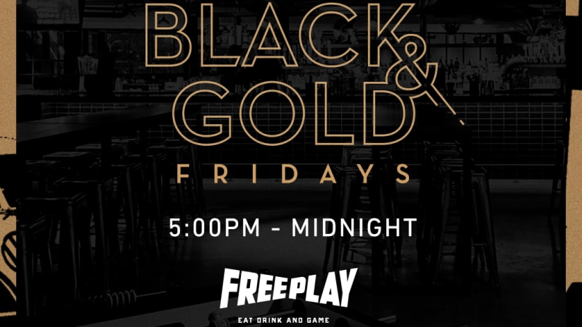 Free Play Black & Gold Fridays Midnight 181220