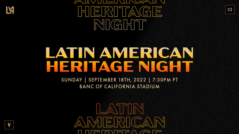 LAFC To Celebrate Latin American Heritage Night On Sunday, September 18