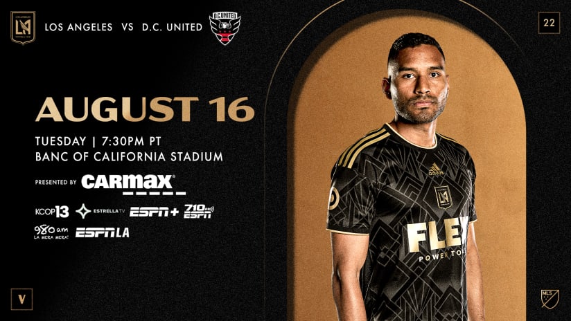 Where To Watch | LAFC vs DC United 8/16/22