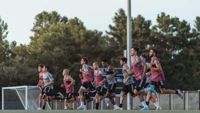 LAFC Players Run In Training MLS Is Back 200727 IMG