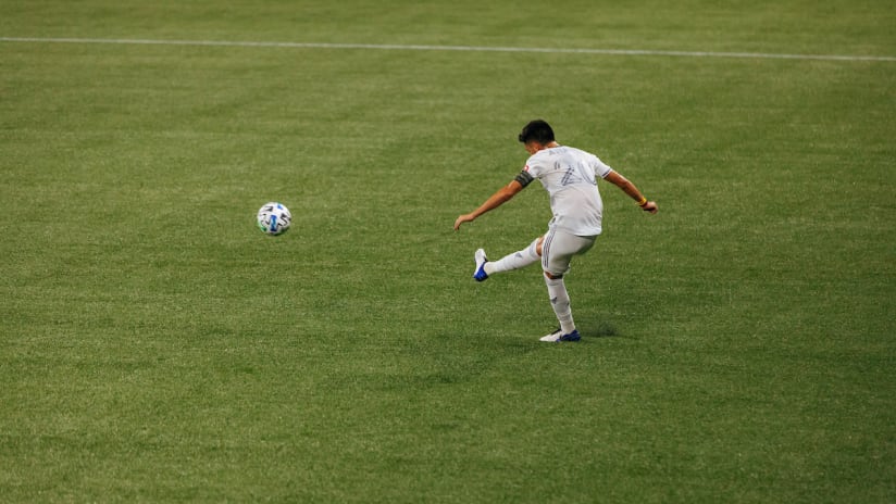 Eduard Atuesta Kicking Ball From Behind LAFC at POR 201018 IMG