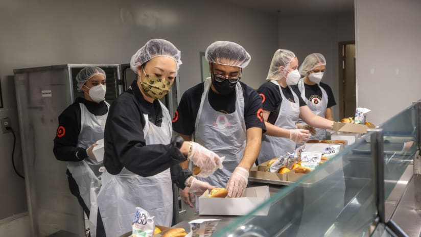 LAFC Celebrates Season Of Giving Presented By Target With Month Of Community Service