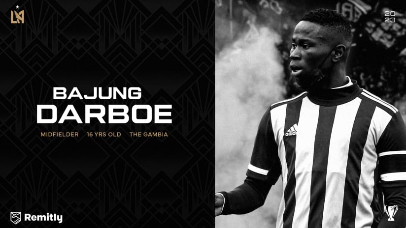 LAFC Sign Bajung Darboe To A Homegrown Contract