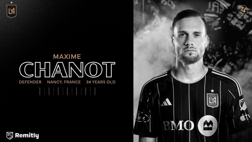 LAFC Signs Defender Maxime Chanot 
