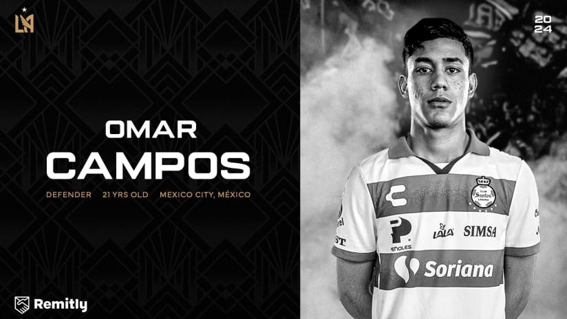 LAFC Acquires Mexican Defender Omar Campos From Santos Laguna Of Liga Mx