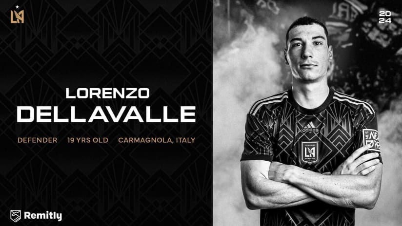 LAFC Signs Defender Lorenzo Dellavalle  