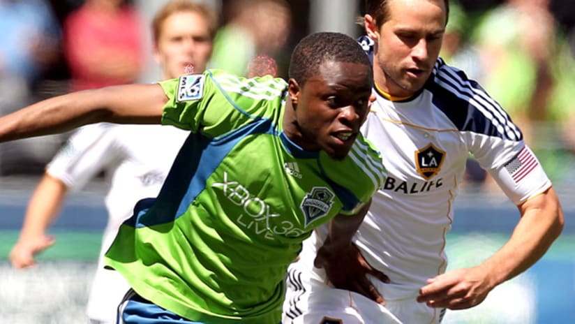 Seattle's Steve Zakuani (left) said the match against Los Angeles will be "amazing."