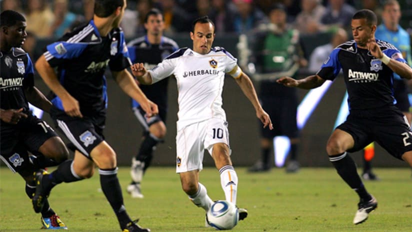 Donovan's last-minute heroics salvaged a point for LA as they tied San Jose 2-2 on Thursday.
