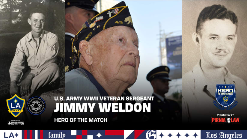 United States Army Veteran Sergeant Jimmy Weldon is the Hero of the Match presented by Pirnia Law