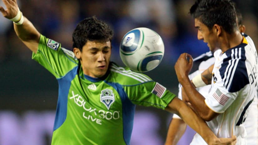Fredy Montero and Seattle couldn't overcome a tough Los Angeles squad on Sunday.