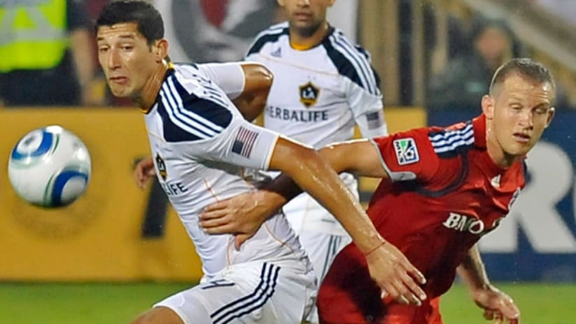LA's Omar Gonzalez and TFC's Chad Barrett helped their respective teams to a point apiece.