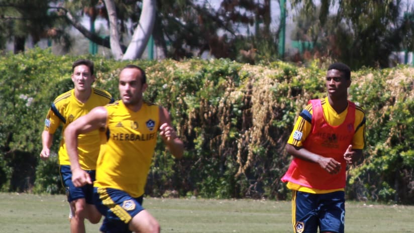 LA Galaxy Academy and U.S. Under-17 forward Haji Wright trains with first team -