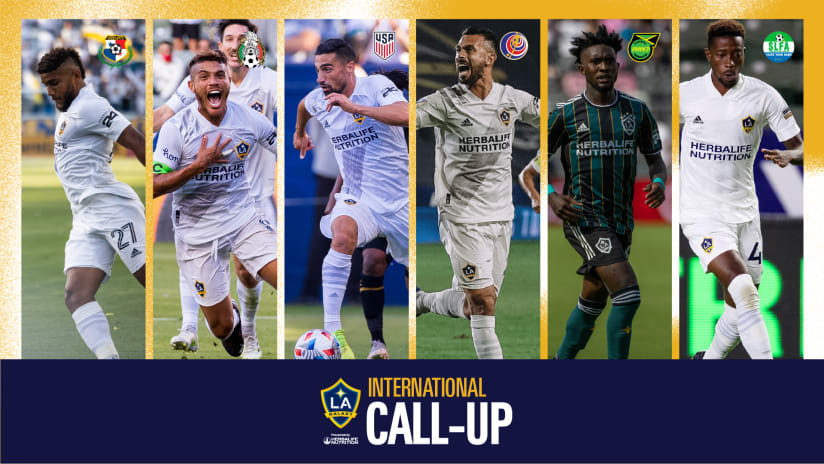 six international call ups