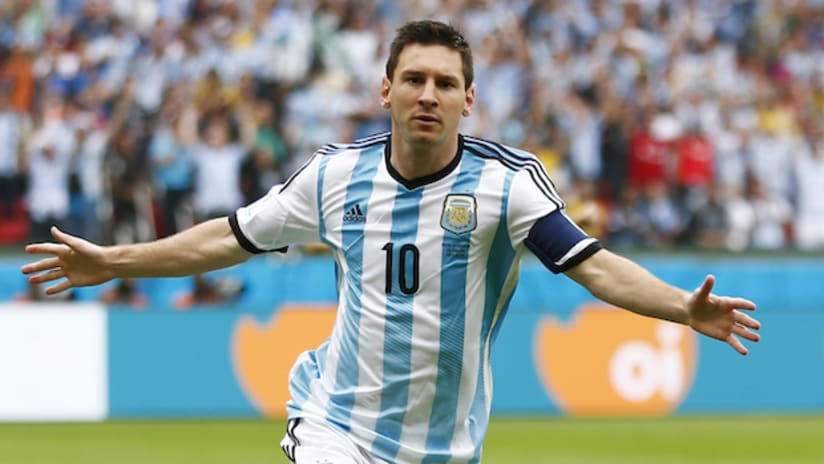 World Cup, #NGAvARG, Lionel Messi celebrates