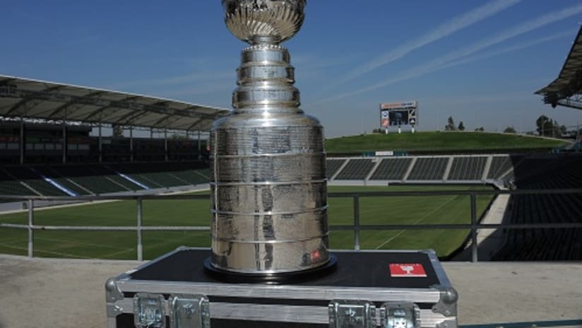 The Stanley Cup visits the LA Galaxy  -