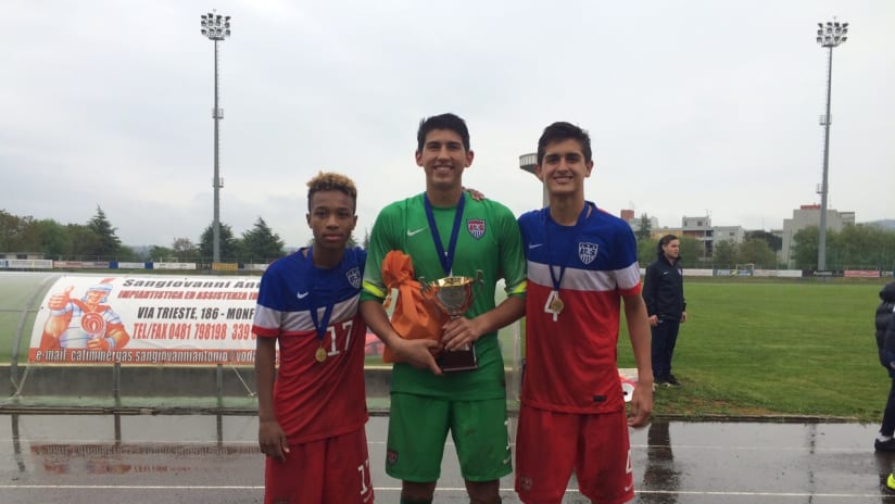LA Galaxy II's Eric Lopez and Galaxy Academy duo help lead U.S. U-15 squad to Tournament delle Nazioni title -