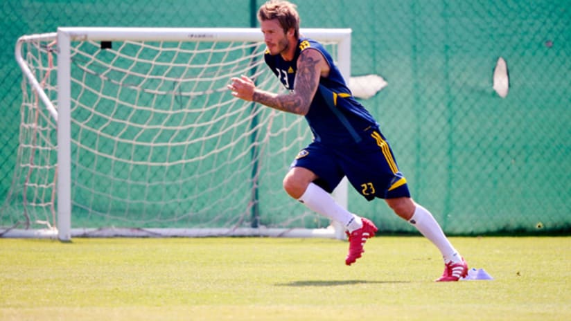 David Beckham aims to be fully fit by the time Los Angeles enter the postseason.