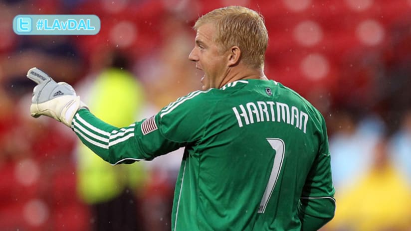 Dallas goalkeeper Kevin Hartman will face his former club on Sunday.