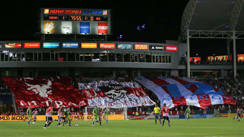 Since their 2005 inaugural season, Chivas USA have shared the Home Depot Center with the LA Galaxy.